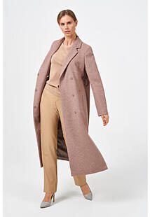 Шерстяное пальто с поясом Pompa 370917