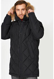 Утепленная куртка с отделкой мехом енота Urban Fashion for Men 360998