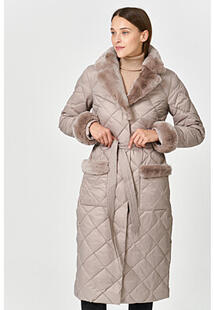 Пуховое пальто с отделкой мехом кролика Acasta 358198