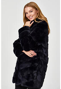 Шуба из меха кролика Virtuale Fur Collection 355995