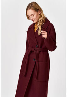 Классическое пальто с поясом No name 353026
