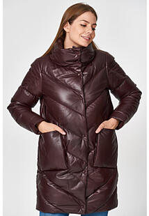 Утепленная кожаная куртка La Reine Blanche 351770