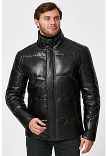 Утепленная кожаная куртка с отделкой мехом норки Al Franco 342704