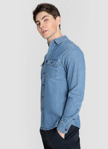 Базовая джинсовая рубашка O`Stin 179509420299