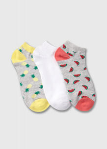 Короткие носки с жаккардом «фрукты» O`Stin 180674580299