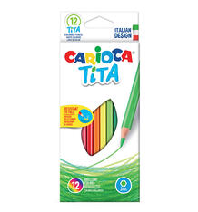 Карандаши цветные Carioca Tita erasable 10473671