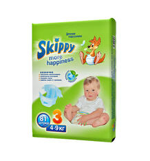 Подгузники Skippy More Happiness (4-9 кг) шт. 5107945