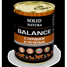 Влажный корм Solid Natura Balance, сердце и печень, 340 г 11895814