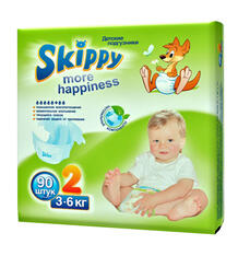 Подгузники Skippy More Happiness (3-6 кг) шт. 5107351