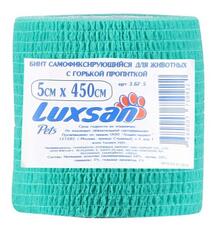 Бинт Luxsan Pets самофиксирующийся с горькой пропиткой, 5*450см 4789807