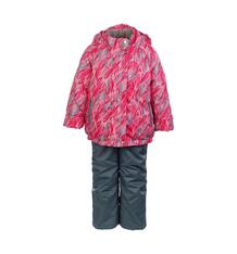 Комплект куртка/полукомбинезон Oldos Адела, цвет: розовый/серый 7102843