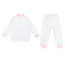 Пижама джемпер/брюки Зайка Моя, цвет: розовый/белый 11005334