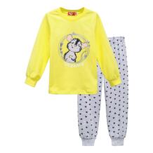 Пижама джемпер/брюки Let'S Go, цвет: желтый/серый 11553298