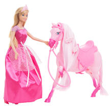 Игровой набор Anlily Кукла с аксессуарами (розовое платье) 29 см 12060934