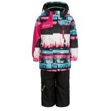 Комплект куртка/брюки AtPlay, цвет: розовый/салатовый 11664370