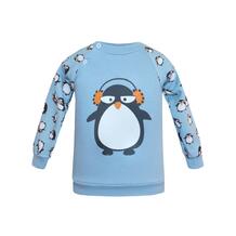 Свитшот Котмаркот Милые пингвины 1.5 года, цвет: голубой 11850934