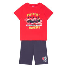 Комплект футболка/шорты OPTOP, цвет: красный/серый 11916964