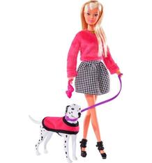 Кукла Steffi Штеффи на прогулке с далматинцем 29 см 4817041