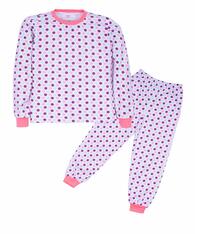 Пижама джемпер/брюки Sladikmladik Colorful balls, цвет: белый/розовый 11762458