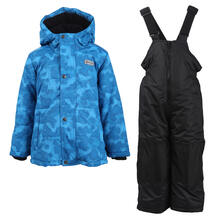 Комплект куртка/полукомбинезон Salve, цвет: синий/черный 10675613