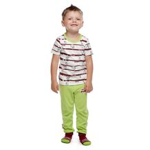 Пижама футболка/брюки Lucky Child Ми-Ми-Мишки, цвет: зеленый 11624458