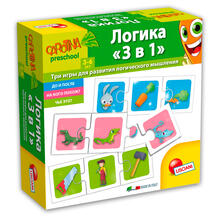 Обучающая настольная игра Lisciani Carotina preschool Логика 3 в 1 7232023