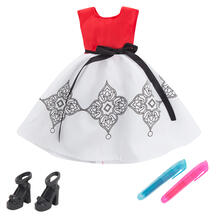 Одежда для кукол Zhorya Платье красно-белое 29 см 12050560