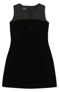 Мини-платье из смеси хлопка и шелка с бантом Oscar de la Renta 2295969