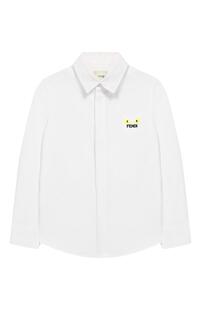 Хлопковая рубашка Fendi 10516171