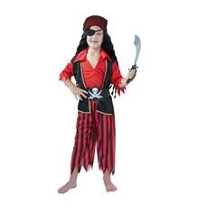 Карнавальный костюм Winter Wings Пират рубашка/брюки/жилет/бандана/повязка, цвет: красный/черный 10158060