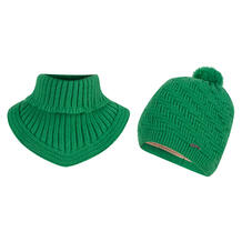 Комплект шапка/манишка Daffy World, цвет: зеленый 12047056