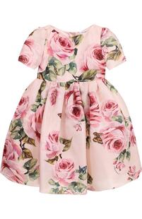 Шелковое платье с принтом Dolce&Gabbana 2633728