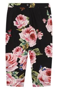 Хлопковые брюки с принтом Dolce&Gabbana 2558398