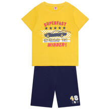 Комплект футболка/шорты OPTOP, цвет: желтый/синий 11916904