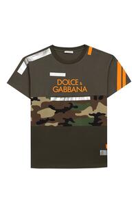 Хлопковая футболка Dolce&Gabbana 9021368
