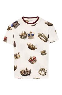 Хлопковая футболка Dolce&Gabbana 7412306