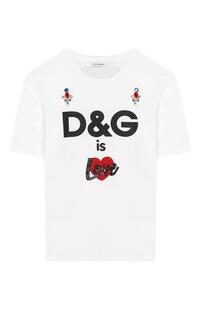 Хлопковая футболка Dolce&Gabbana 8370564