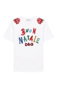 Хлопковая футболка Dolce&Gabbana 7412649