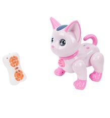 Интерактивная игрушка Tongde Кошка, цвет: розовый 22 см 10269254