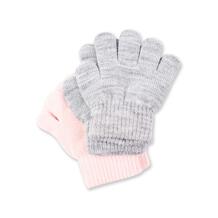 Комплект перчатки 2 пары Play Today Meow baby, цвет: розовый/серый PlayToday 11672278