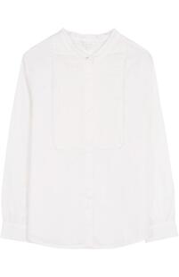 Хлопковая блуза с декоративной отделкой Chloe 2556838