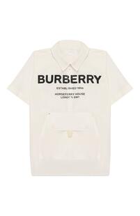 Хлопковая рубашка Burberry 9392963