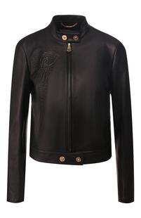 Кожаная куртка Versace 7712151