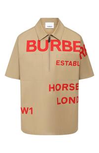 Хлопковая рубашка Burberry 9860500