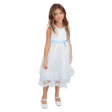 Платье Santa&Barbara, цвет: белый/голубой 11048204