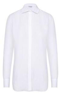 Льняная блуза прямого кроя Loro Piana 1962188