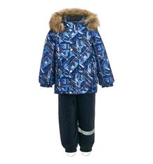 Комплект куртка/полукомбинезон Kisu, цвет: синий/серый 11733154