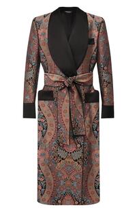 Шелковый халат Dolce&Gabbana 10074371