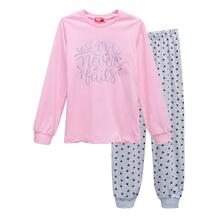 Пижама джемпер/брюки Let'S Go, цвет: розовый/серый 11553496
