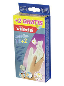 Перчатки хозяйственные Vileda одноразовые с бальзамом с бальзамом, размер: S 4758079